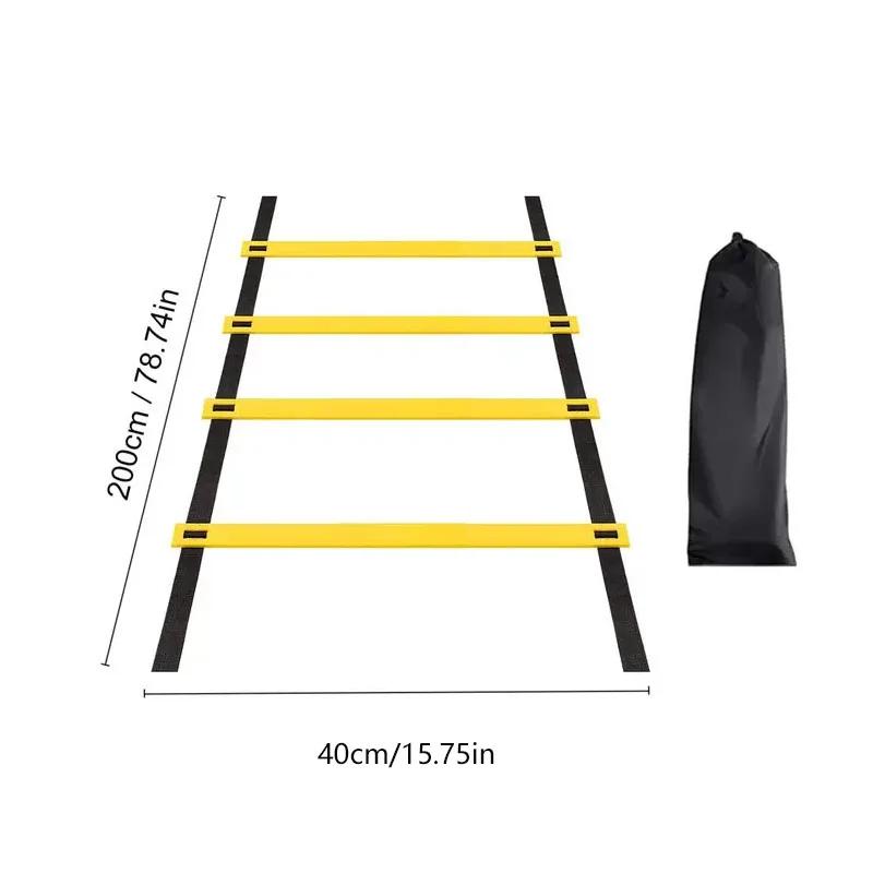 Escada de Agilidade Esportiva com Alça de Nylon Ajustável, Saltar, Velocidade, Fitness, Coordenação Corporal, Aquecimento, Ferramenta de Treinamento, Futebol, Futebol - Image 1