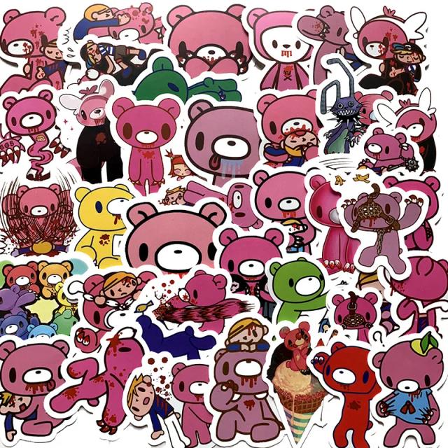 Adesivos Urso Irritado Desenhos Animados Brinquedo DIY 10/30/50 peças
