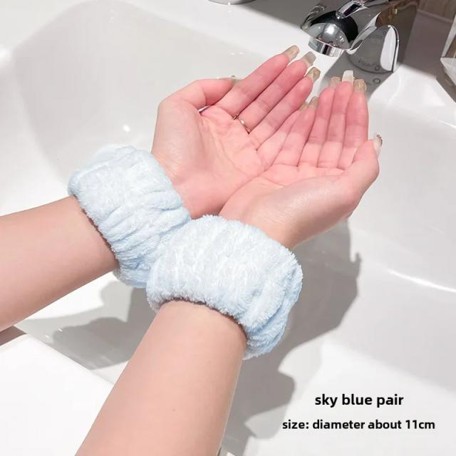 Cutecartoon Pulseira de Rosto de Pão Torrada com Absorção de Umidade - Conjunto de 3 Peças