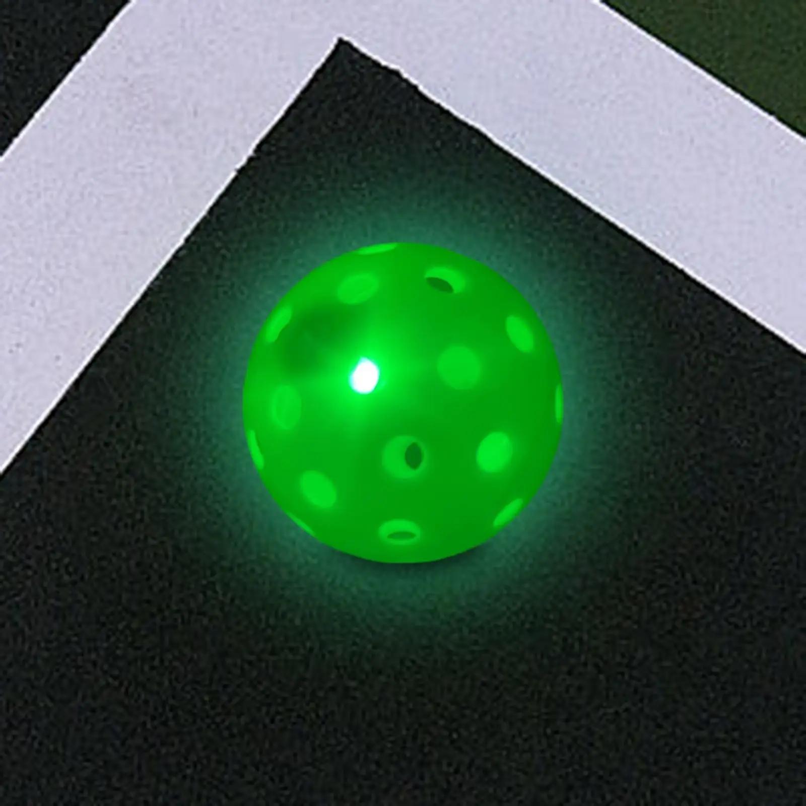 LED Light Up Pickleball Prática Toy Ball, 40 buracos para tribunal, ao ar livre - Image 1