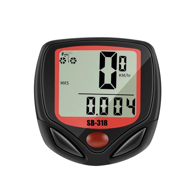 Domen Odômetro de Bicicleta com Fio Multifuncional à Prova d'Água - Cronômetro Digital para Ciclismo MTB