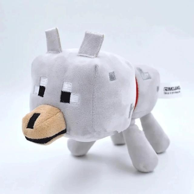 Jogo Lobo Pelúcia 20cm Animais Macios Brinquedo Boneca Presente Infantil