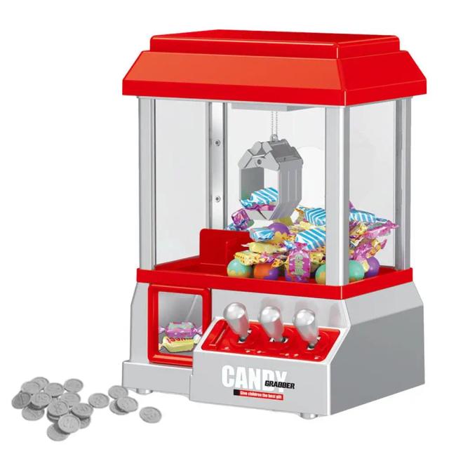 Máquina de Garra Eletrônica Arcade Mini Crane 24 Jogos