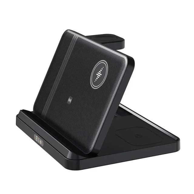 Estação Carregador Sem Fio 3 em 1 Samsung Galaxy Fold/Flip/S Ultra Watch Buds Dobrável
