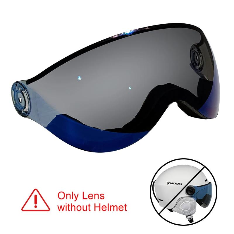LUA-Capacete de esqui com viseira, óculos moldados, esportes ao ar livre, snowboard, skate, equipamento de capacete - Image 1