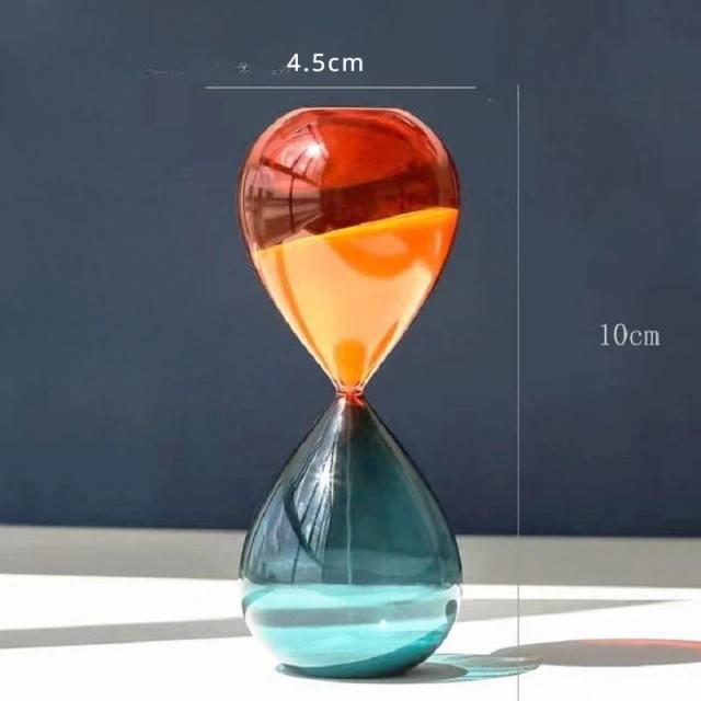 Ampulheta Nórdica Criativa Duas Cores 5/15/30 Minutos Minimalista