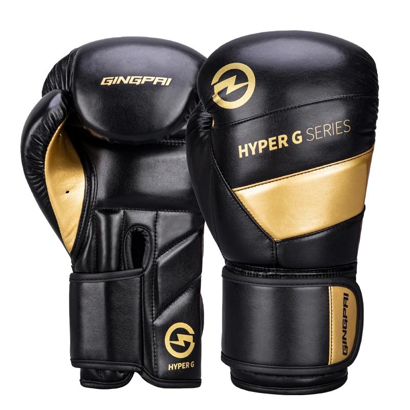 Luvas de boxe respiráveis e resistentes ao desgaste de couro PU de alta qualidade para treinamento Sanda, luvas de combate protetoras espessadas - Image 1