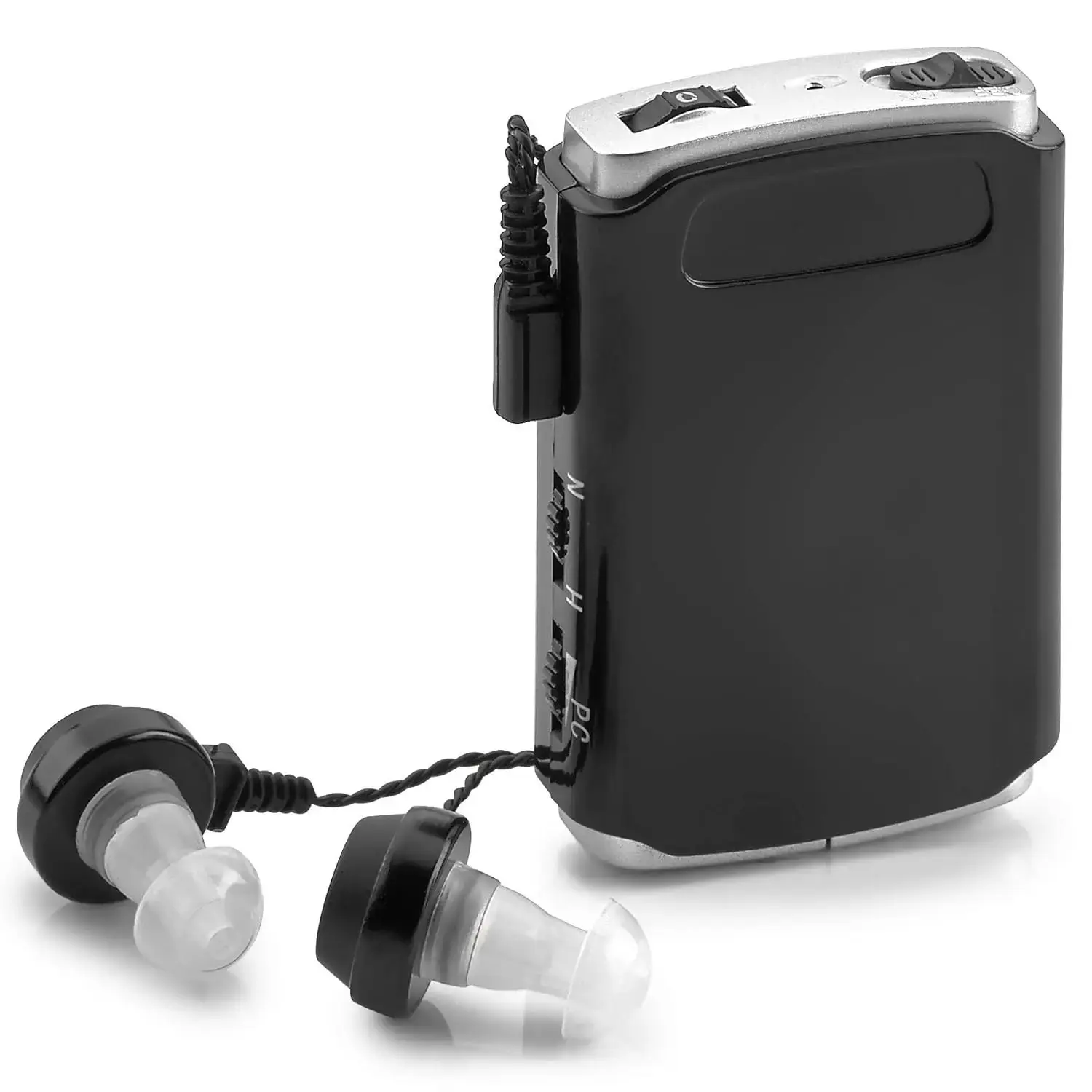 Amplificador de som - aprimoramento de fala de som de bolso, kit extra de fones de ouvido e microfone, dispositivo amplificador auditivo pessoal - Image 1