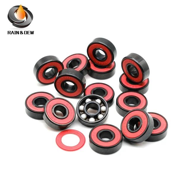 Rolamento Cerâmico Híbrido 608 2RS ABEC-11 para Skate - 8 Peças