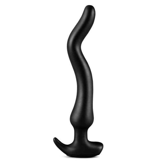 Plugue Anal Longo Vibrador Silicone Médico 3 Tamanhos