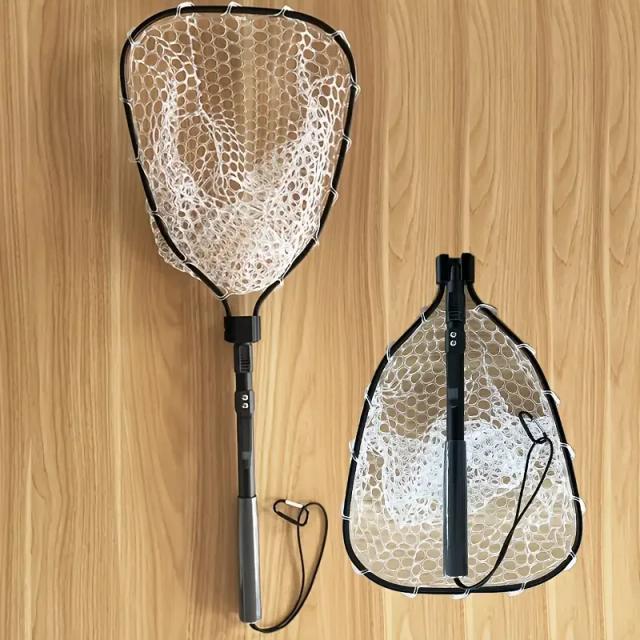 Rede de Pesca Dobrável Portátil 29.33" Liga de Alumínio