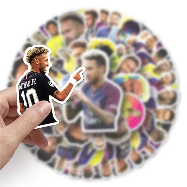 Adesivos de Parede Neymar Brasil Futebol Premium 10/30/50 Peças