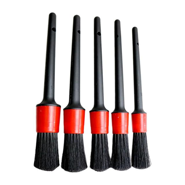 Kit 5 Pçs Escova Detalhamento Automotivo Profissional