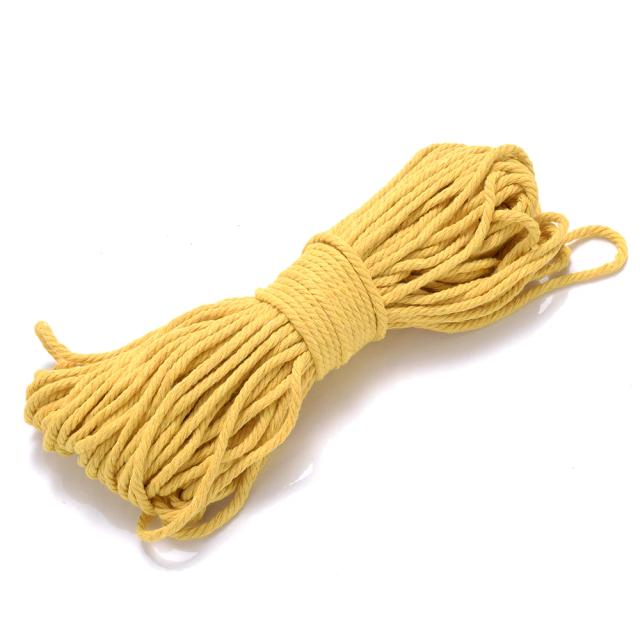 Fio de Algodão de 3mm para Bricolagem e Artesanato - Ideal para Macramé, Costura e Decoração de Festas e Casamentos - 20m de Criatividade