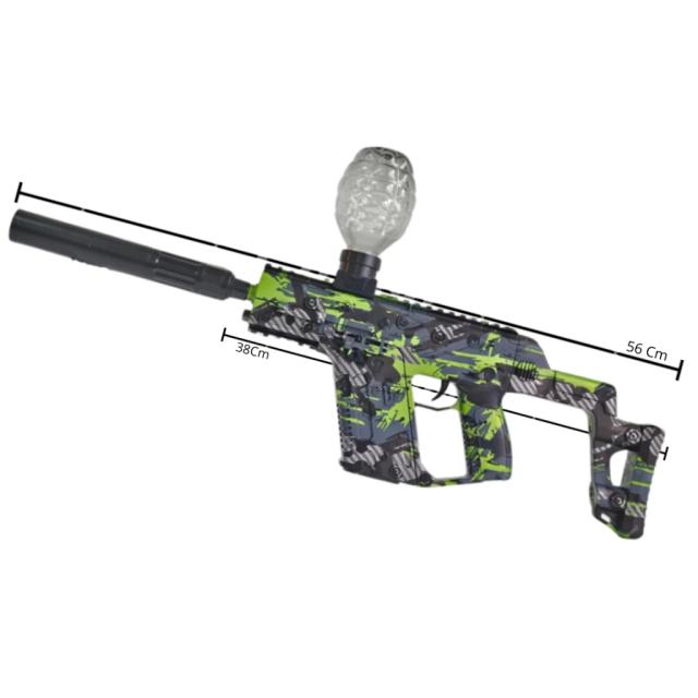 Pistola Air Gun BLG-021 Metralhadora Automática Gel 1500 Bolinhas