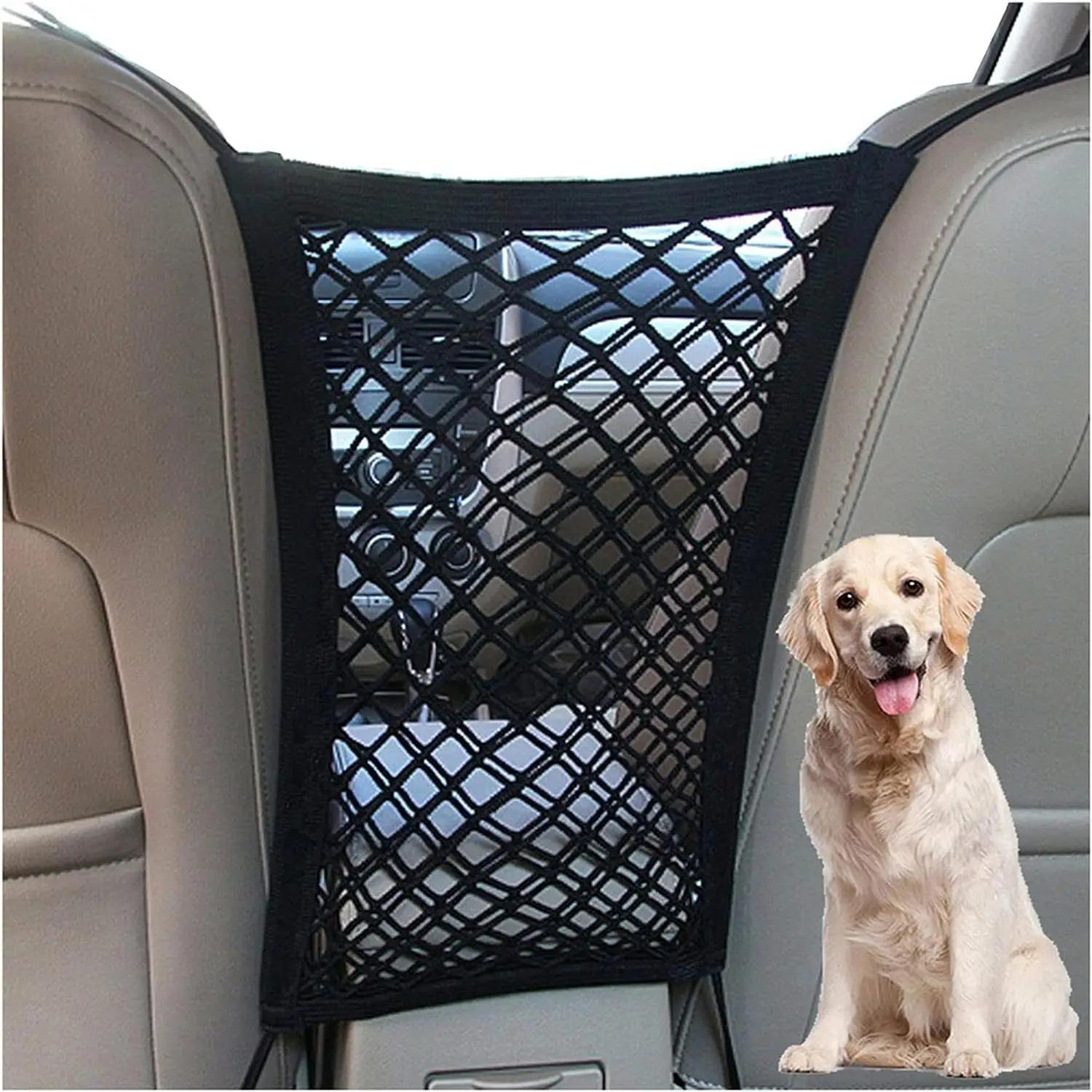 Pet Car Barreira com Malha de Segurança Automática, Dog Car Barrier, Saco De Armazenamento, Guarda Traseira, Protector Net - Image 1