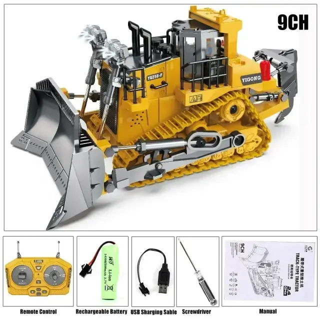 Carro RC Escavadeira Controle Remoto Elétrico Infantil