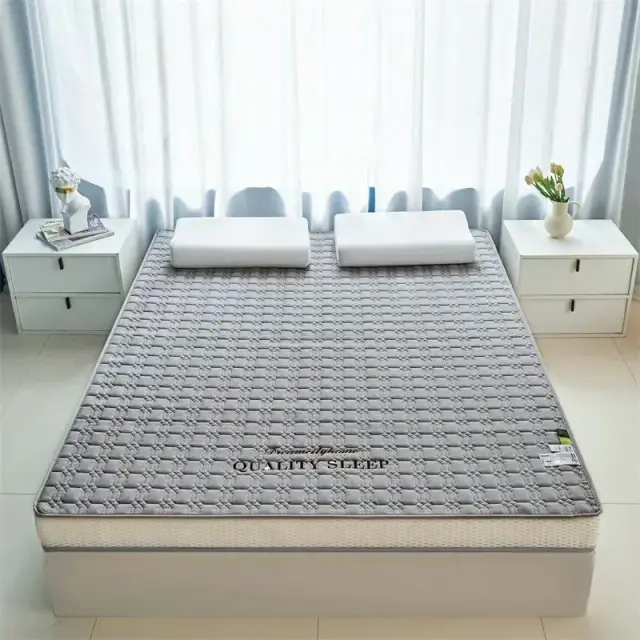 Vescovo Almofada de Colchão de Espuma de Látex 4D Respirável para Cama 180x200cm e 160x200cm