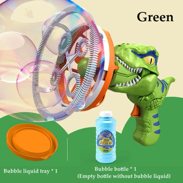 Máquina de Bolhas Dinossauro Infantil Brinquedo com 5000 Bolhas/Minuto