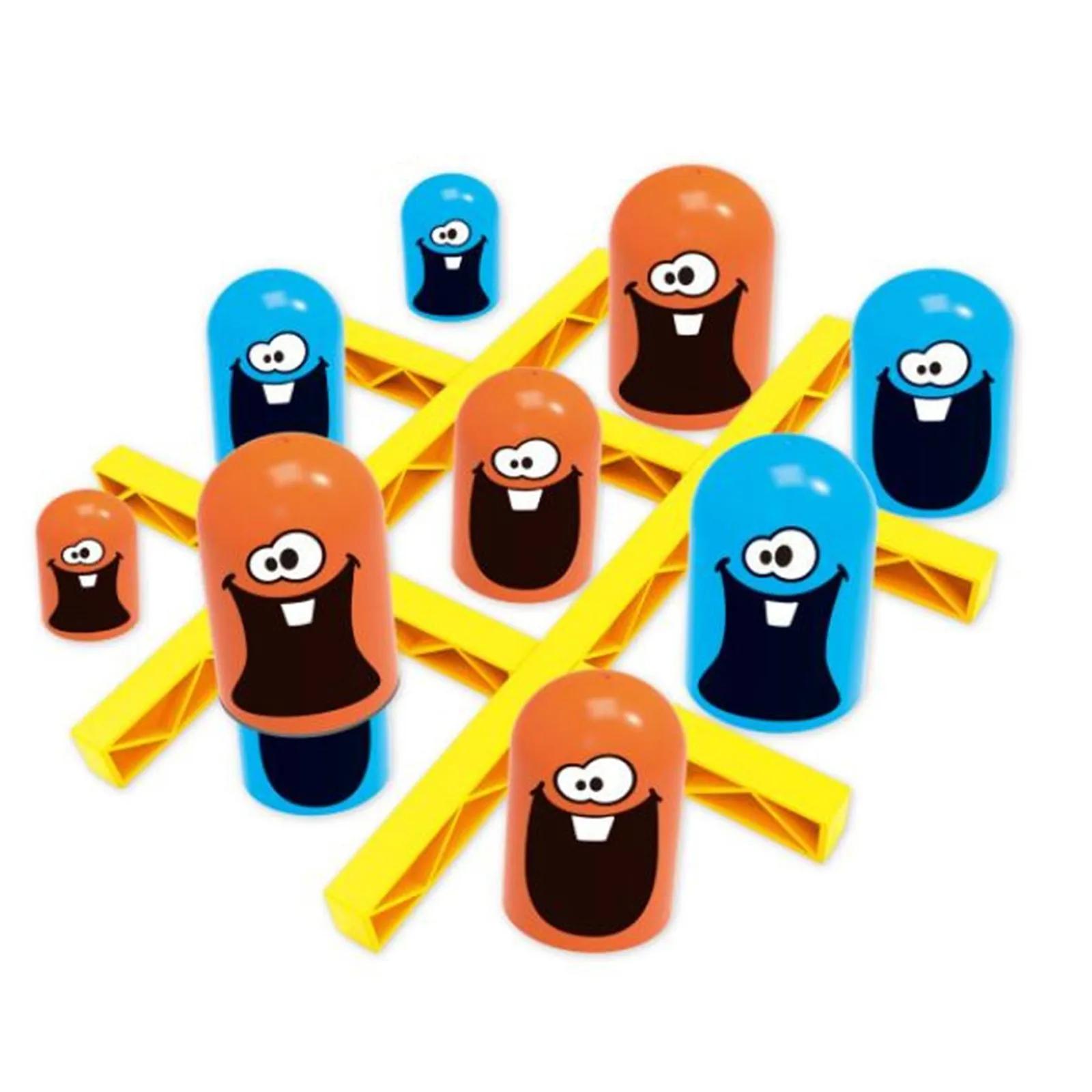 2 jogadores tic tac toe grande comer pequeno gobble jogo de tabuleiro pai-filho competição interativa jogo jogos de festa brinquedos para crianças - Image 1