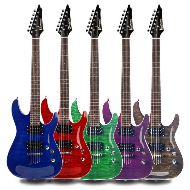 Guitarra Elétrica D-170 Vintage Maple Neck Flamed Maple Top 6 Cordas
