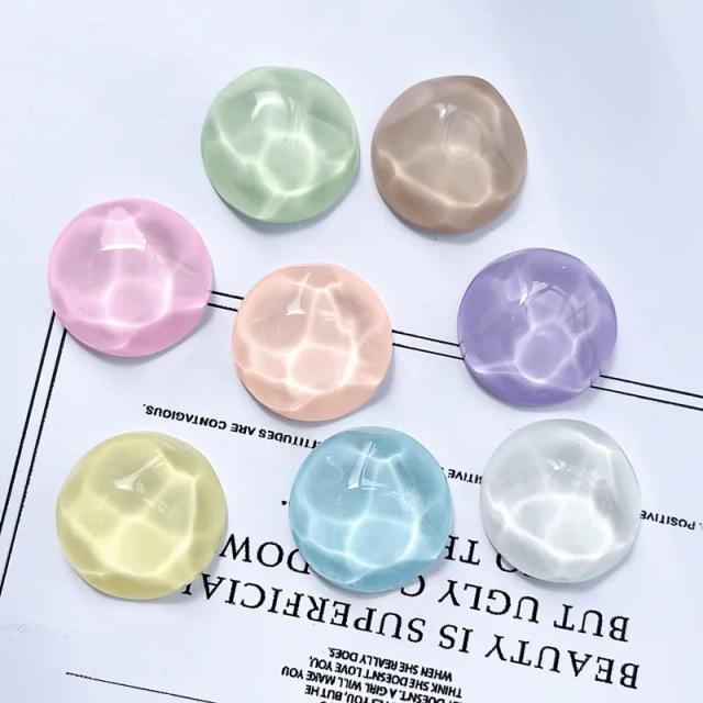 8 Pçs Ímãs de Geladeira Decorativos Onda de Água Padrão Circular Transparente
