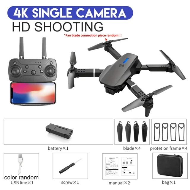 E88Pro Drone 4K HD Camera Wifi FPV Altitude Hold 1800mAh 15min