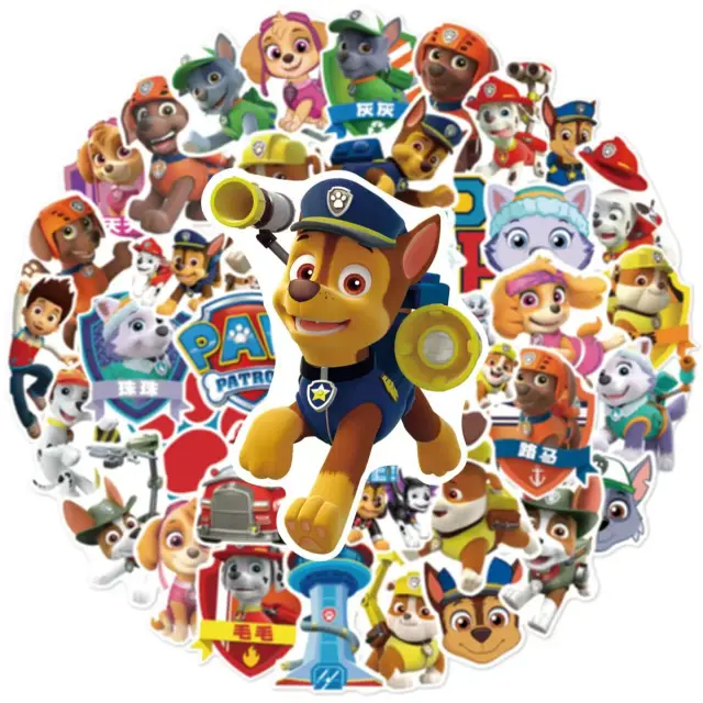 Paw Patrol Adesivos Cartoon para Crianças 50 Peças
