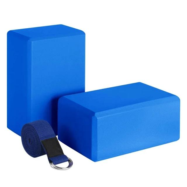 Conjunto Bloco e Cinta de Yoga EVA Premium - Flexibilidade e Conforto