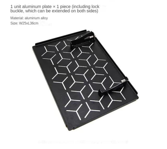 Mesa Dobrável IGT Liga de Alumínio Multifuncional Escurecimento 2 Unidades