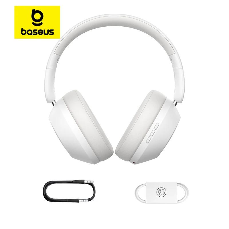 Baseus bass 30 max fone de ouvido sem fio bluetooth 5.3 sobre fones de ouvido com melhoramento de graves 40mm diafragma ultra baixa latência 50h - Image 1