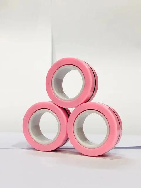 Anéis Magnéticos Fidget Spinner Brinquedo TDAH Ansiedade Adultos Adolescentes