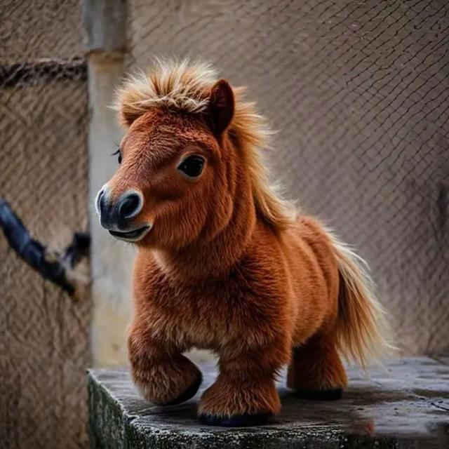 Pônei Elétrico de Pelúcia Robô Realista 6 Meses+