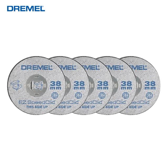 Dremel EZ456 EZ Lock 5 Peças Rodas de Corte Reforçadas com Fibra de Vidro 38.1mm