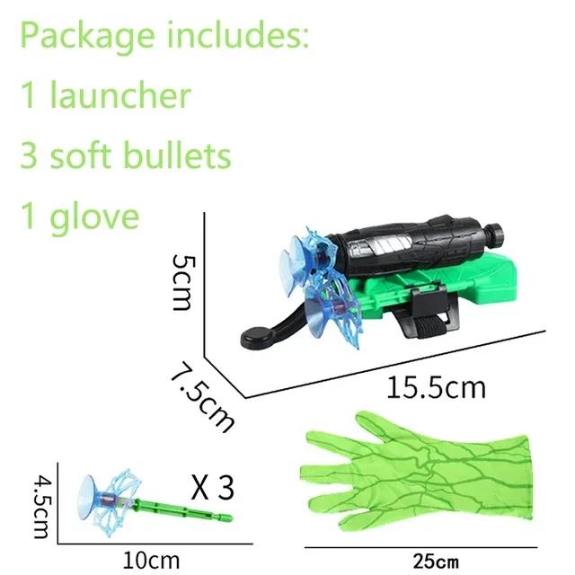 Luva Lançador Homem Aranha Brinquedo Infantil Plástico Cosplay Presente Menino