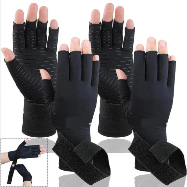 Luvas para Artrite Suporte de Pulso e Mão em Silicone Alívio da Dor