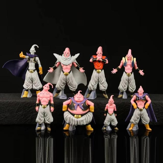 Dragon Ball Z Majin Buu Fat Buu Figura de Ação PVC 8 Peças Coleção Modelo Brinquedo