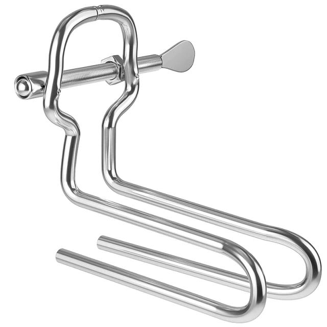 Dilatador Anal Aço Inox Ajustável Espéculo Vaginal Metal Brinquedo Adulto