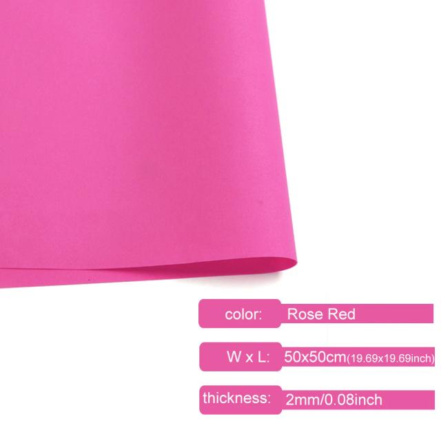 Folhas de Espuma EVA Coloridas 2mm 50x50cm para Artesanato e DIY