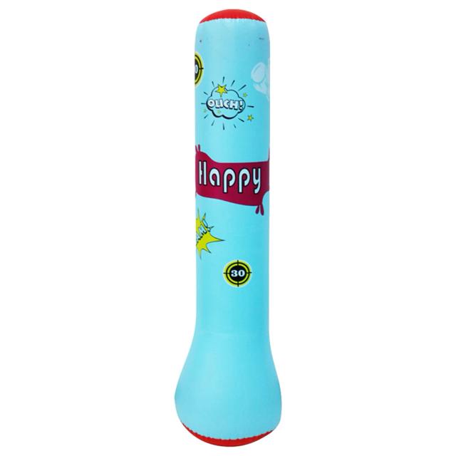 Saco de Boxe Inflável Infantil PVC para Treinamento - Coluna de Perfuração com Retorno Rápido