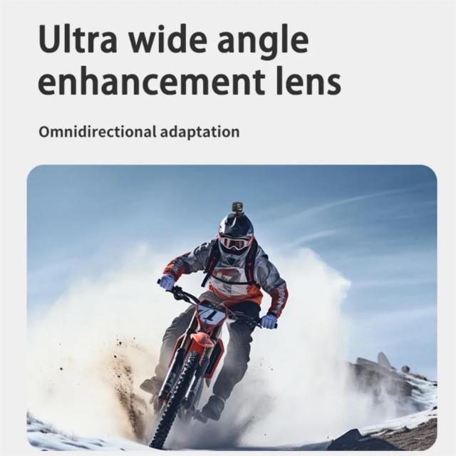 Câmera de Ação 4K 30m à Prova d'Água Wi-Fi para Ciclismo e Motociclismo