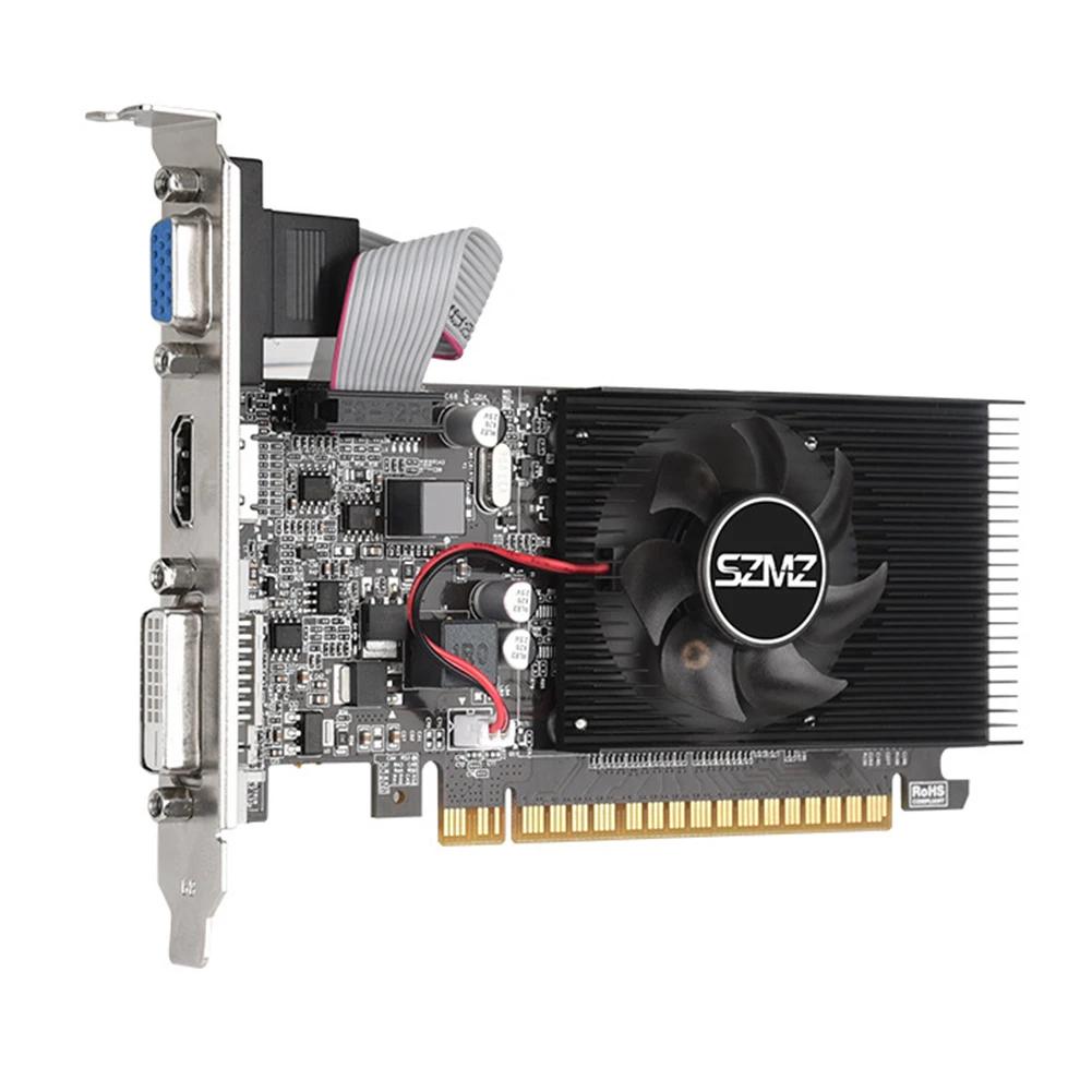 Placa gráfica de vídeo para jogos de PC, perfil baixo, DVI, VGA, porta compatível com HDMI, 64Bit, DDR3, 1G, GT210 - Image 1