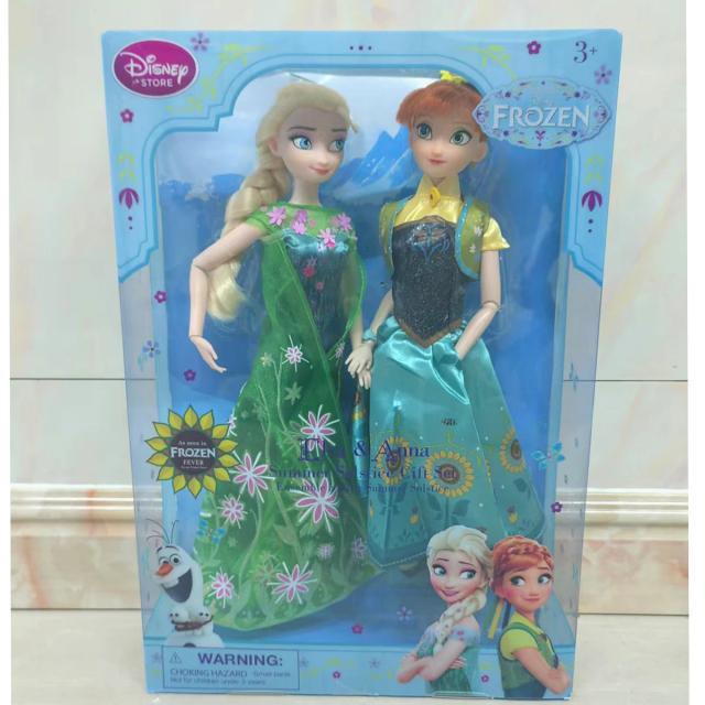 Disney Store Frozen Elsa & Anna Summer Solstice Dolls 2 Pack