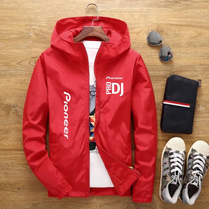 Jaqueta com capuz DJ Pioneer PRO masculina, corta-vento casual, seção fina, zíper, primavera e verão, novidade, 2022 - Image 1