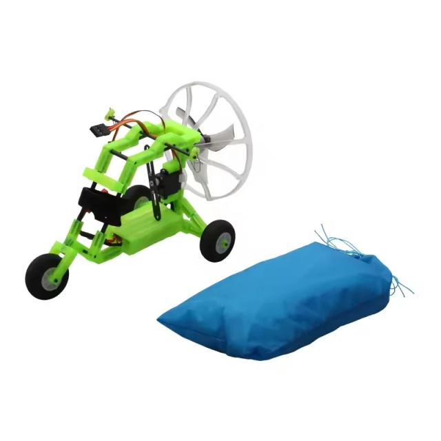 RC Parapente 98cm Kit 30D Nylon Paraglider Canopy + Motorizado Roda Veículo