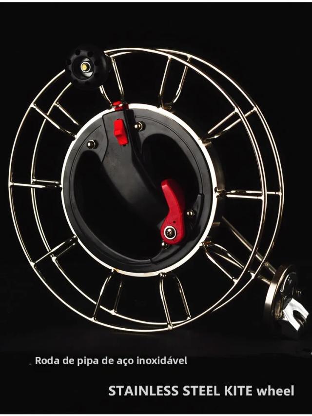 Li Shengli Carretel de Linha de Pipa Aço Inoxidável com Freio