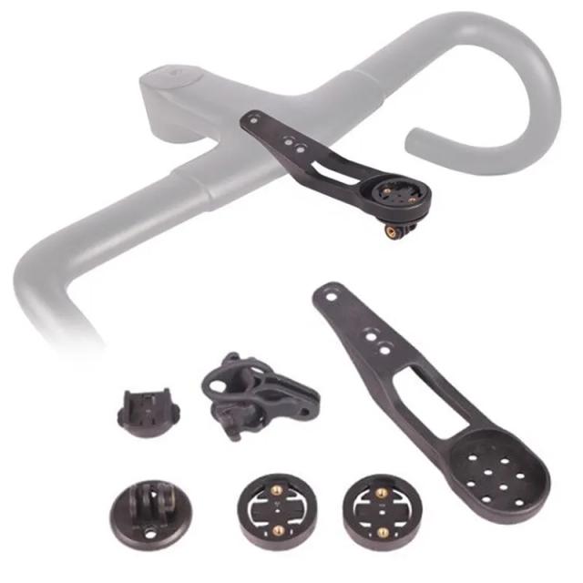 Suporte de Guidão Integrado para Ciclocomputador Garmin, Bryton, Cateye e GoPro