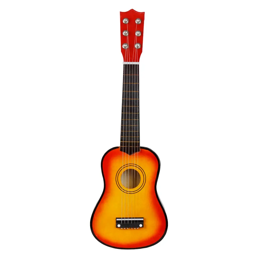 6 cordas pequeno baixo acústico guitarra instrumentos musicais com picaretas basswood ukulele para crianças crianças jogando brinquedo de aprendizagem presente - Image 1