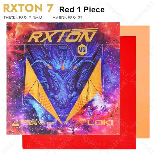LOKI RXTON 7 Borracha de Tênis de Mesa Pegajosa com Esponja Elástica Pré-Sintonizada Leve Profissional
