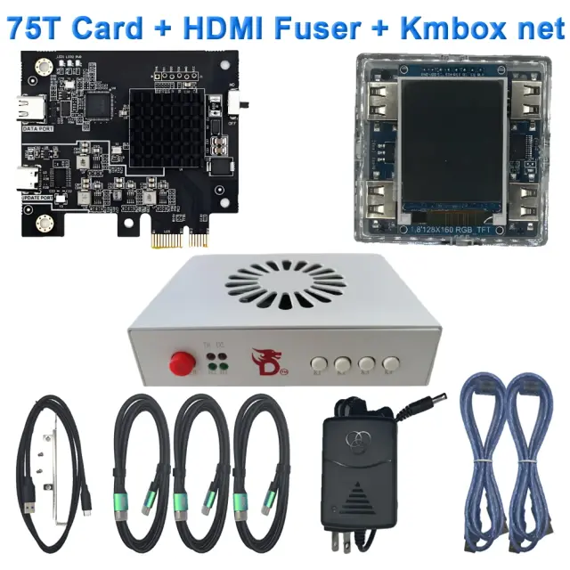 Pacote DMA Cartão 75T Dma + Fusor HDMI + Rede Kmbox Conjunto de Hardware